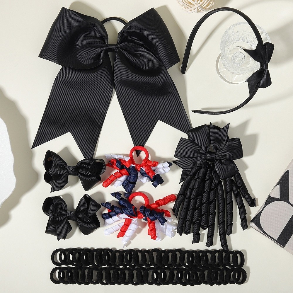 Scrunchie Satin Set - 57Pcs/lot Fashion Sweet Satin Hair Accessories
