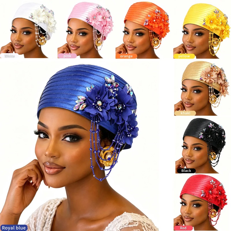 Women'S African Accessories - African Fashion Turban Hat for Women