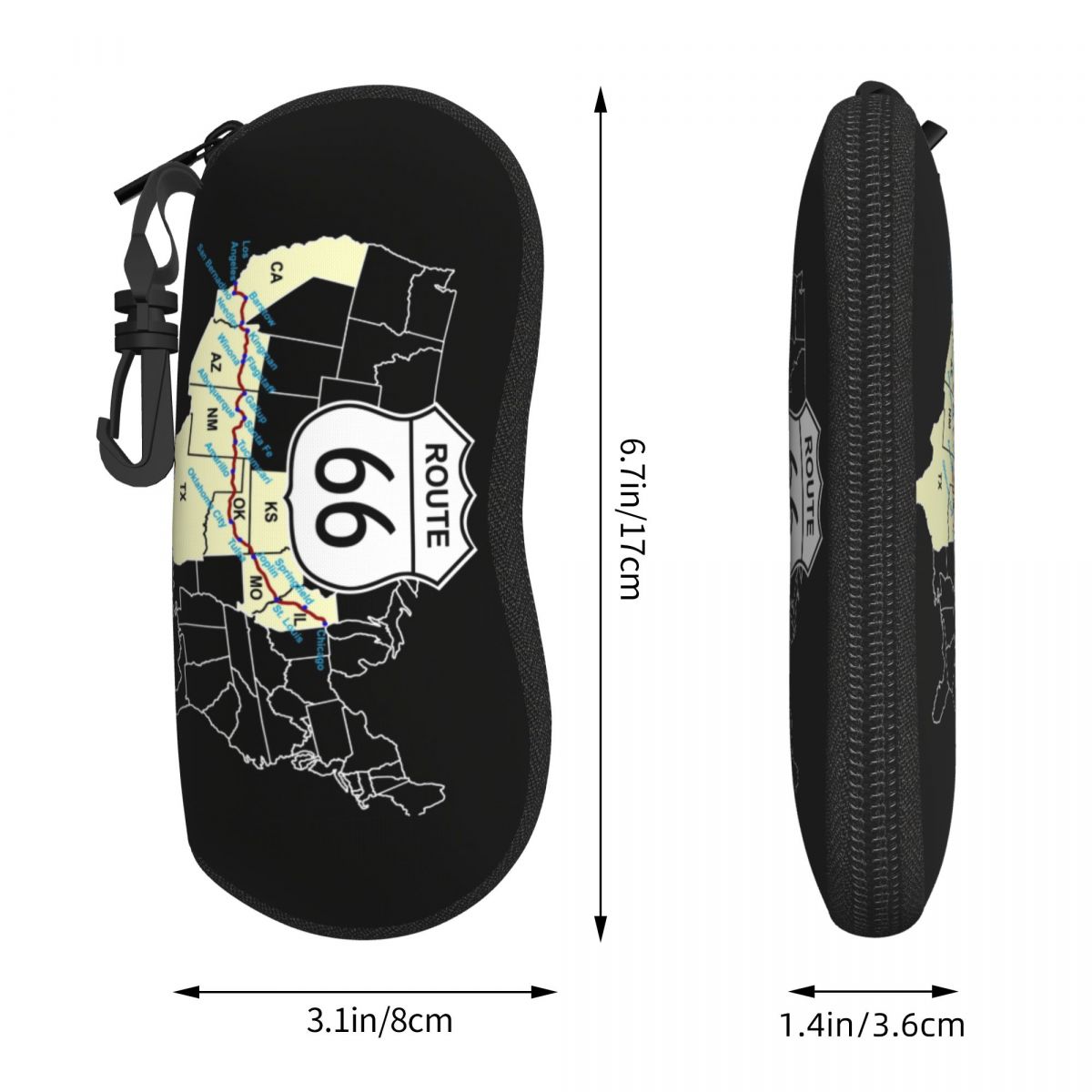 Custom Route 66 Map Shell Eyeg - Women Accessories Usa review and price