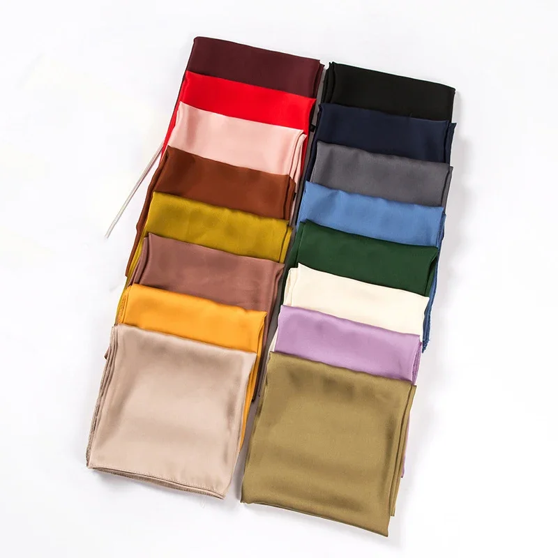 Satin Scarf Women 70cm Solid C - Women Accessories Wholesale China review and price