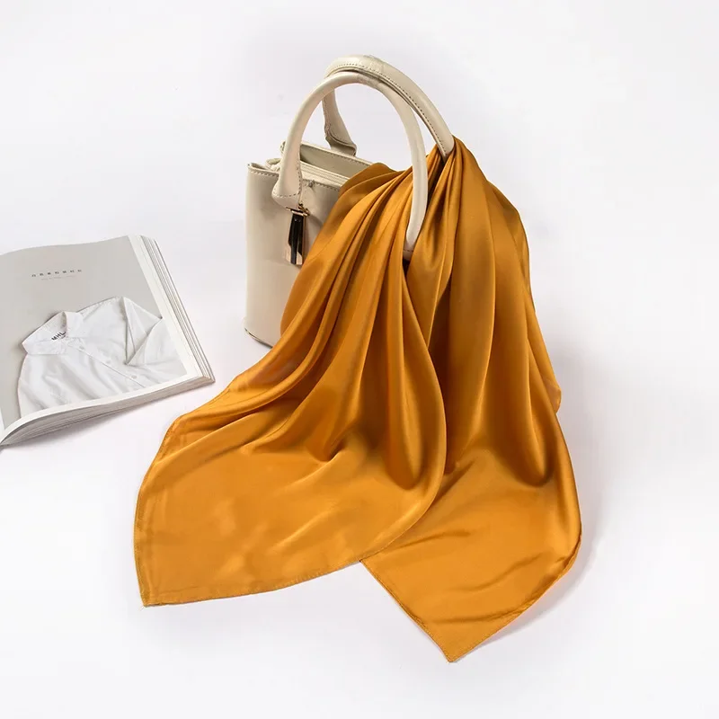 Satin Scarf Women 70cm Solid C - Women Accessories Wholesale China review and price