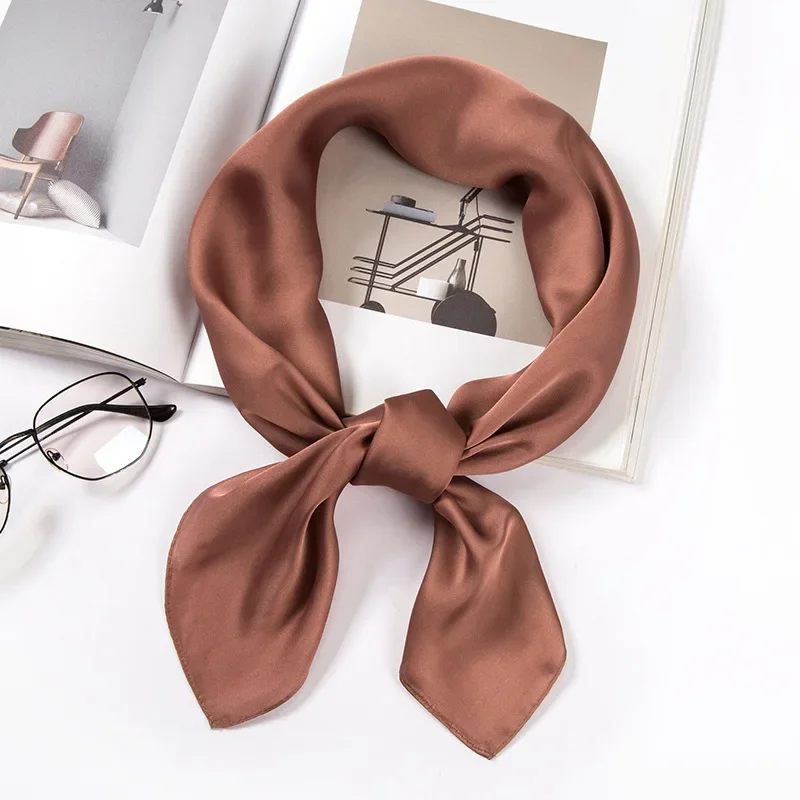 Satin Scarf Women 70cm Solid C - Women Accessories Wholesale China review and price