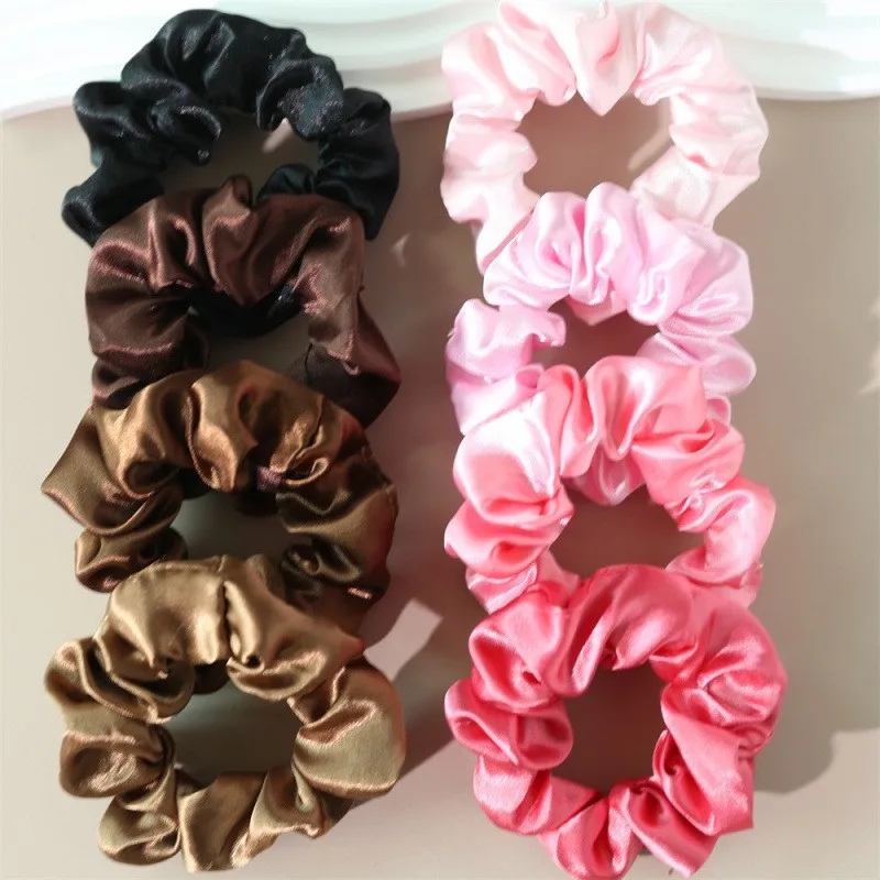 lot Hair Scrunchies Bands Scru - Scrunchie Satin Set review and price