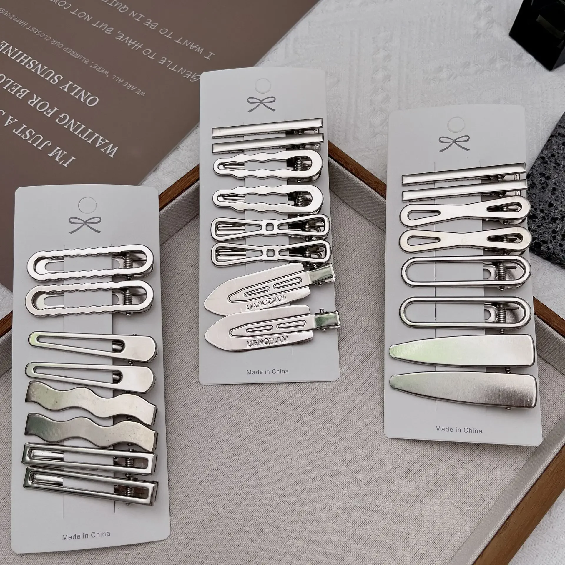 Sliver Metal Hair Clips Women  - Women Accessories Combo review and price