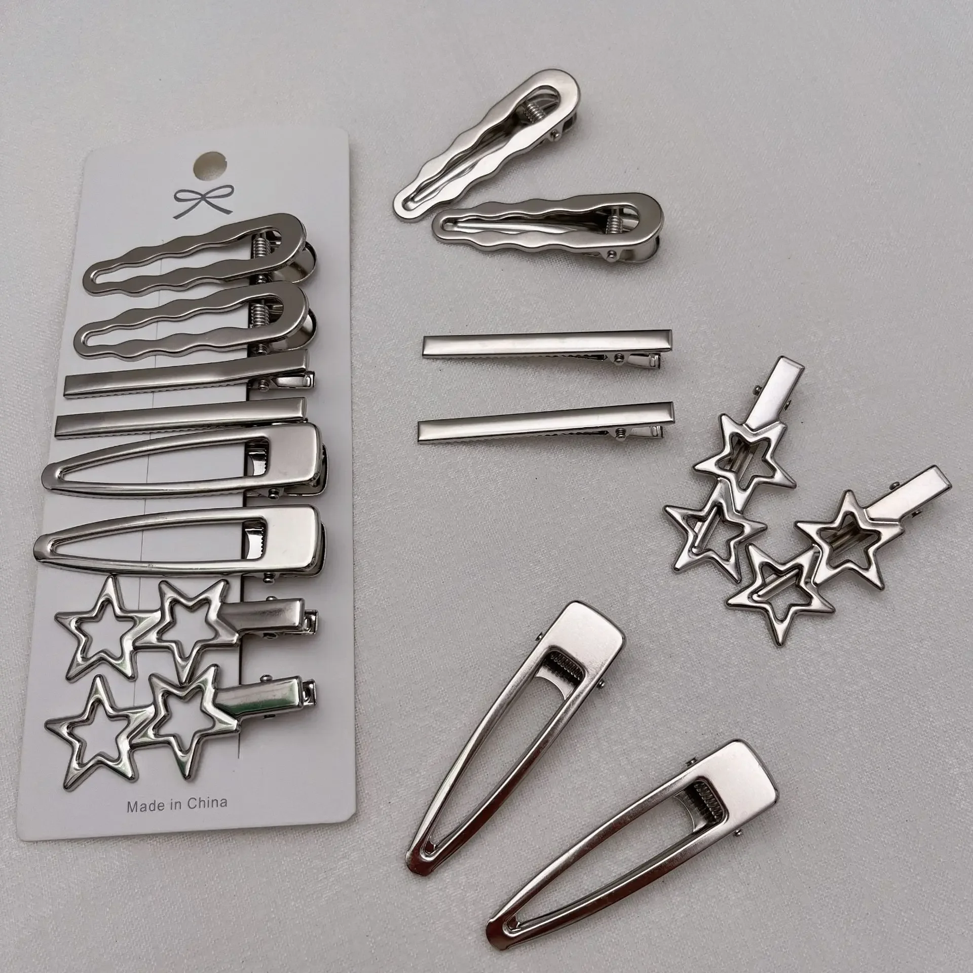 Sliver Metal Hair Clips Women  - Women Accessories Combo review and price