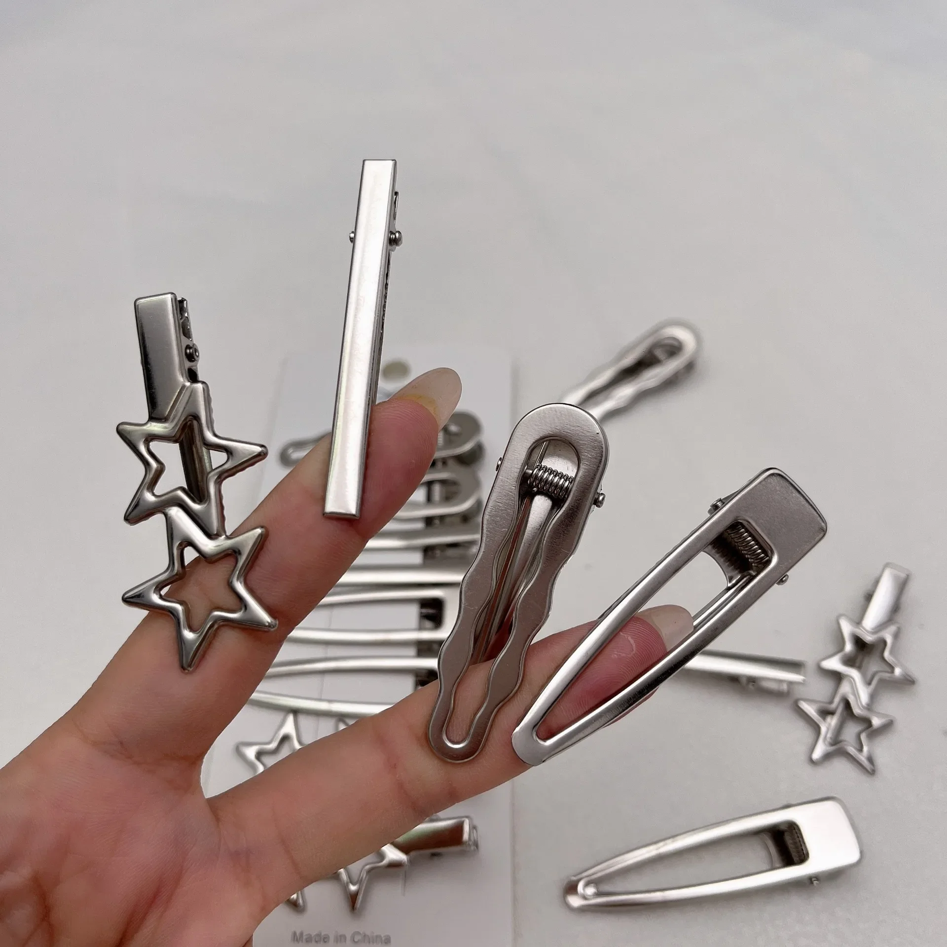 Sliver Metal Hair Clips Women  - Women Accessories Combo review and price