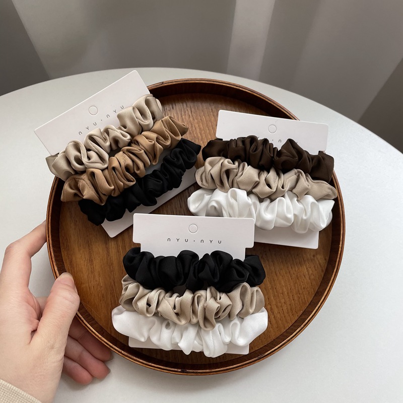3/4/6Pcs/Set Satin Scrunchies  - Scrunchie Satin Set review and price