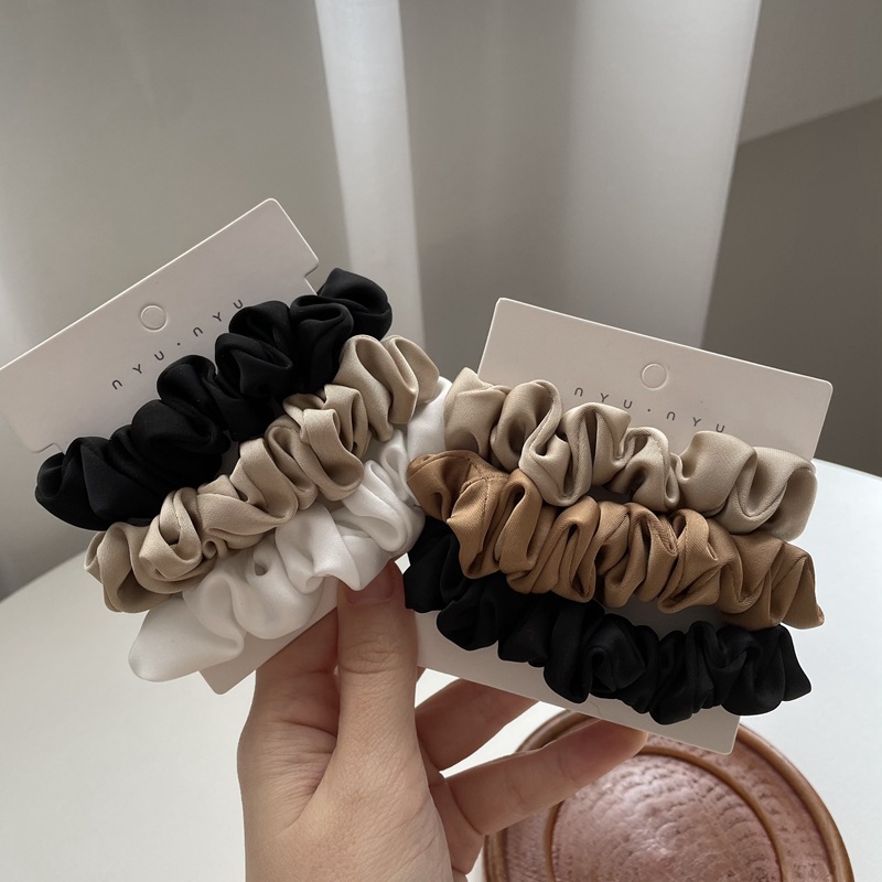 3/4/6Pcs/Set Satin Scrunchies  - Scrunchie Satin Set review and price