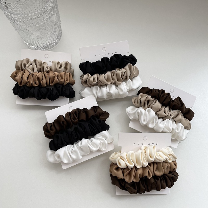 3/4/6Pcs/Set Satin Scrunchies  - Scrunchie Satin Set review and price