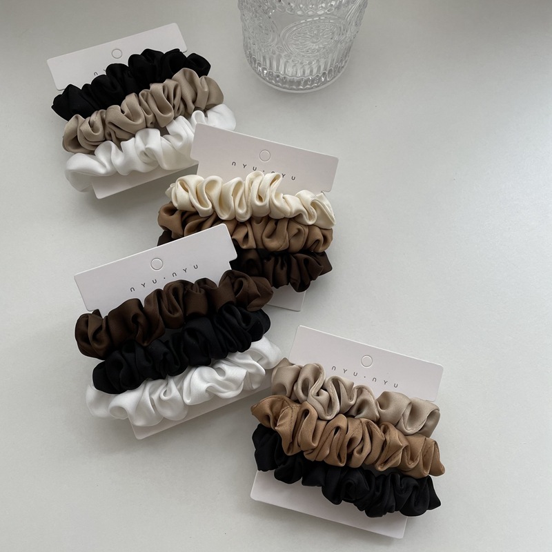 3/4/6Pcs/Set Satin Scrunchies  - Scrunchie Satin Set review and price