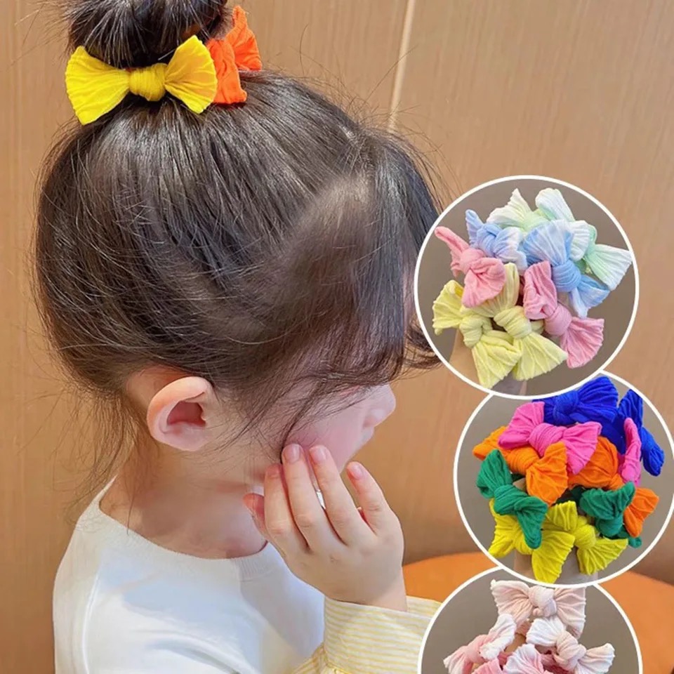 5Pcs/Set Cute Bowknot Solid Co - Scrunchie Satin Set review and price