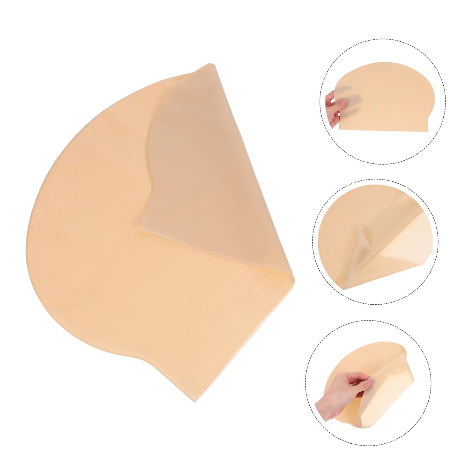 6pcs Bald Caps with Glasses Ba - Women Accessories Combo review and price