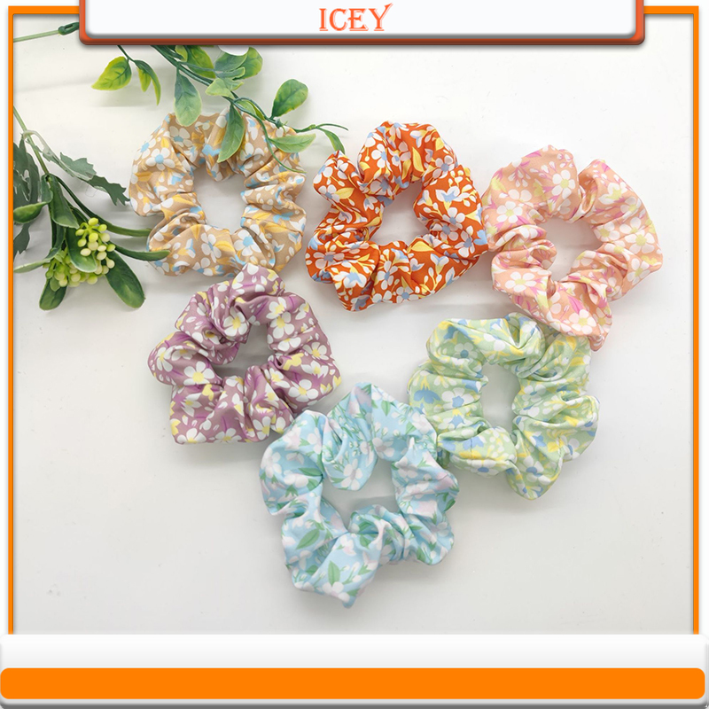 1pc Floral Scrunchie Intestina - Scrunchie Satin Set review and price