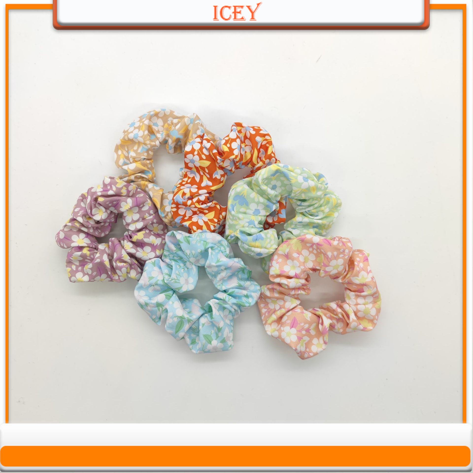 1pc Floral Scrunchie Intestina - Scrunchie Satin Set review and price