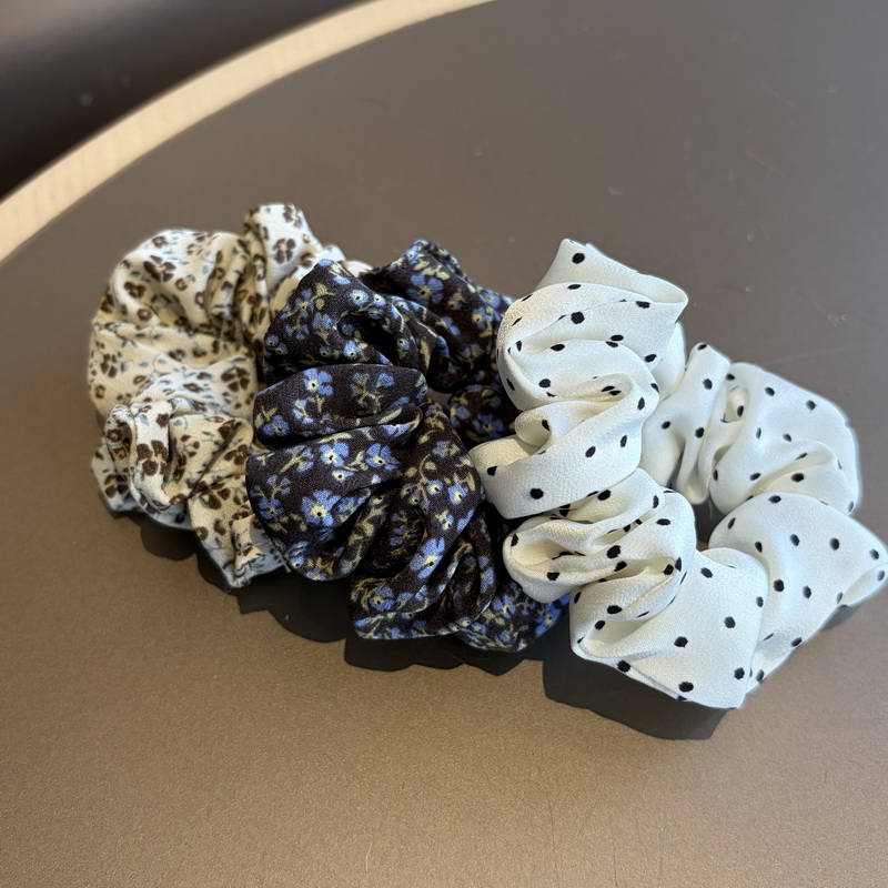 2pcs/set Small Dot Hair Scrunc - Scrunchie Satin Set review and price