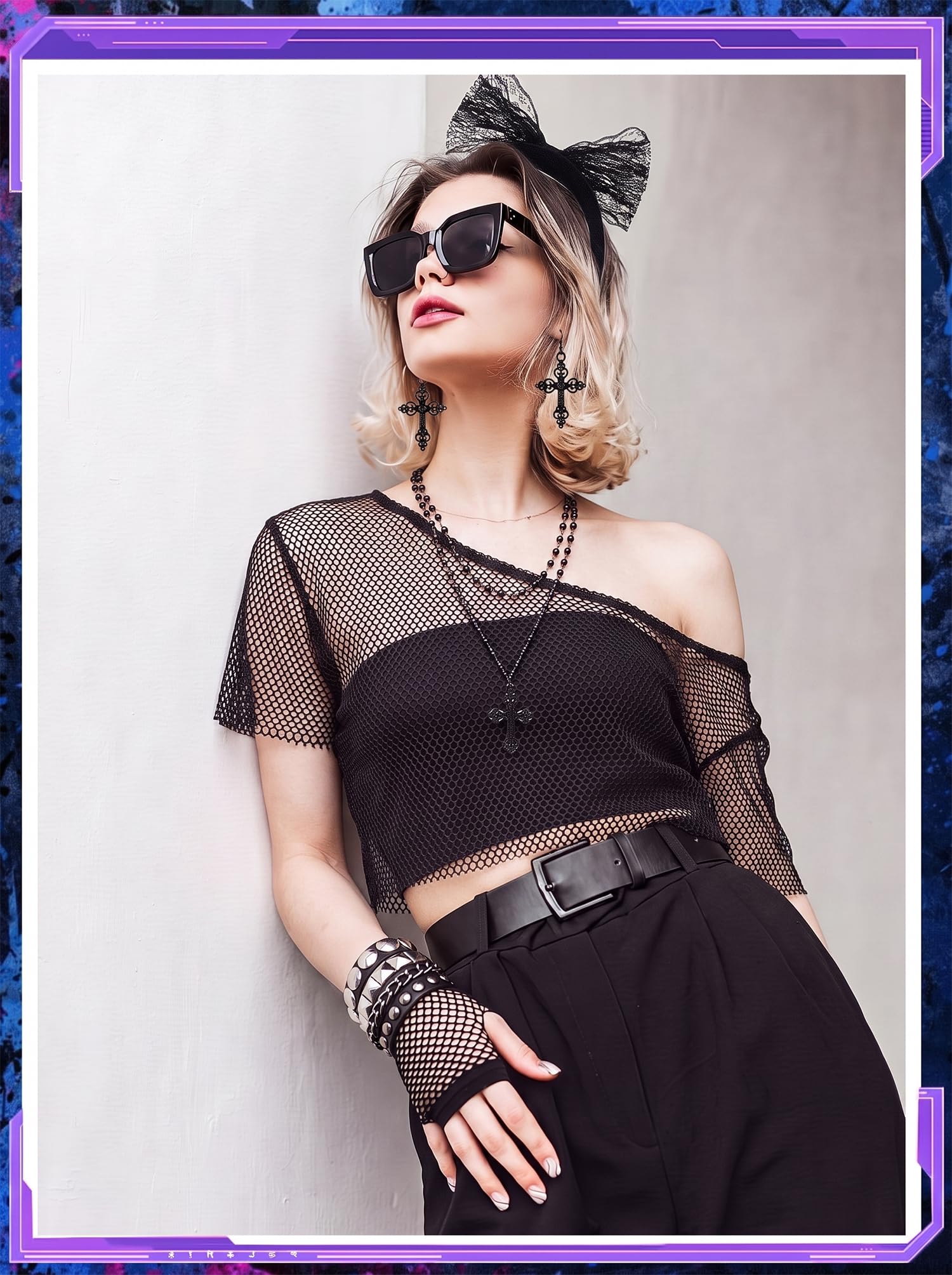 8 Pcs 80s Outfit for Women 80s - Women'S Accessories In The 80S review and price