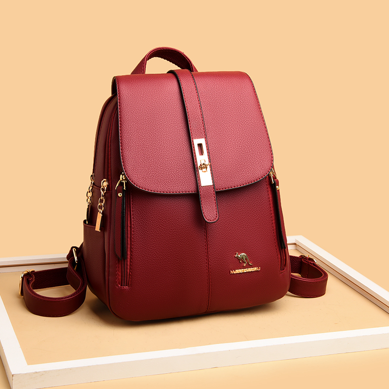 Luxury Women Leather Backpacks - Women Electronic Accessories review and price