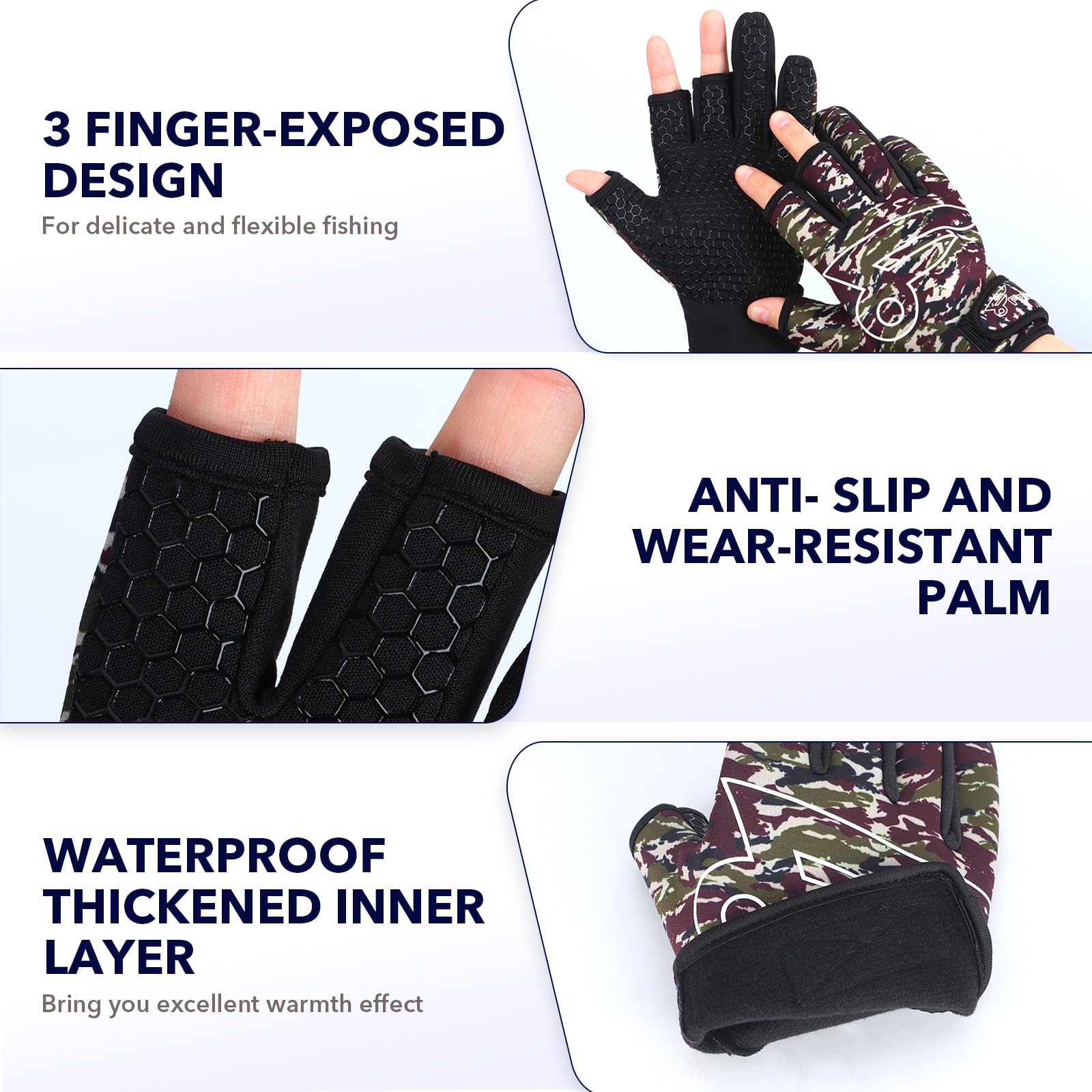 8Fans Fishing Gloves - Finger  - Women'S Kayak Accessories review and price