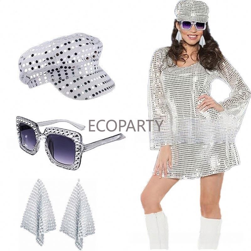 2024 3PCS/5PCS 70s Disco Costu - Women'S Accessories In The 80S review and price