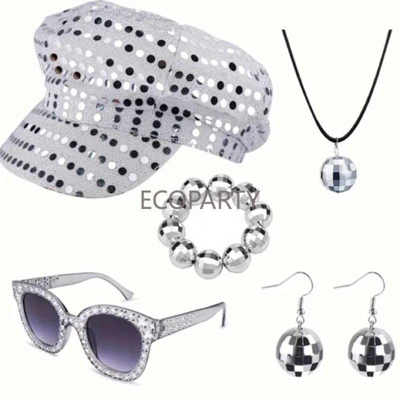 2024 3PCS/5PCS 70s Disco Costu - Women'S Accessories In The 80S review and price