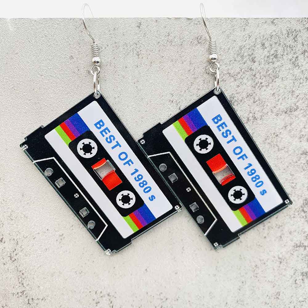 Vintage Cassette Tape Earrings - Women'S Accessories In The 80S review and price