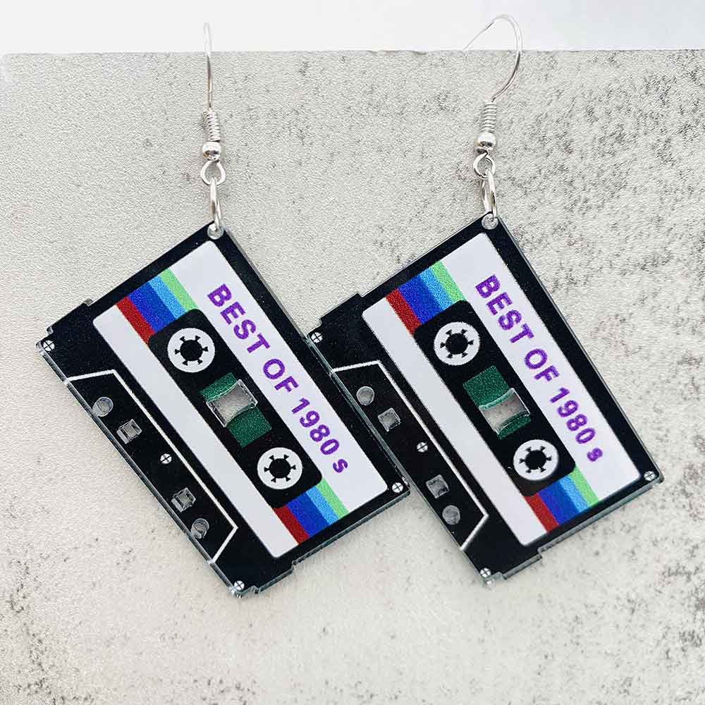 Vintage Cassette Tape Earrings - Women'S Accessories In The 80S review and price
