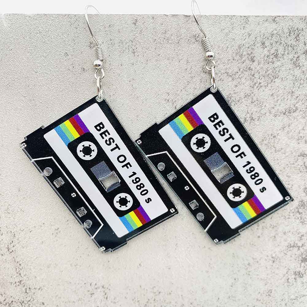 Vintage Cassette Tape Earrings - Women'S Accessories In The 80S review and price