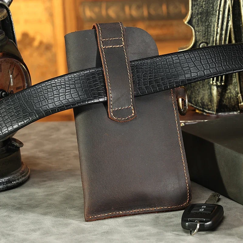Mens Genuine Leather Waist Bag - Women Electronic Accessories review and price