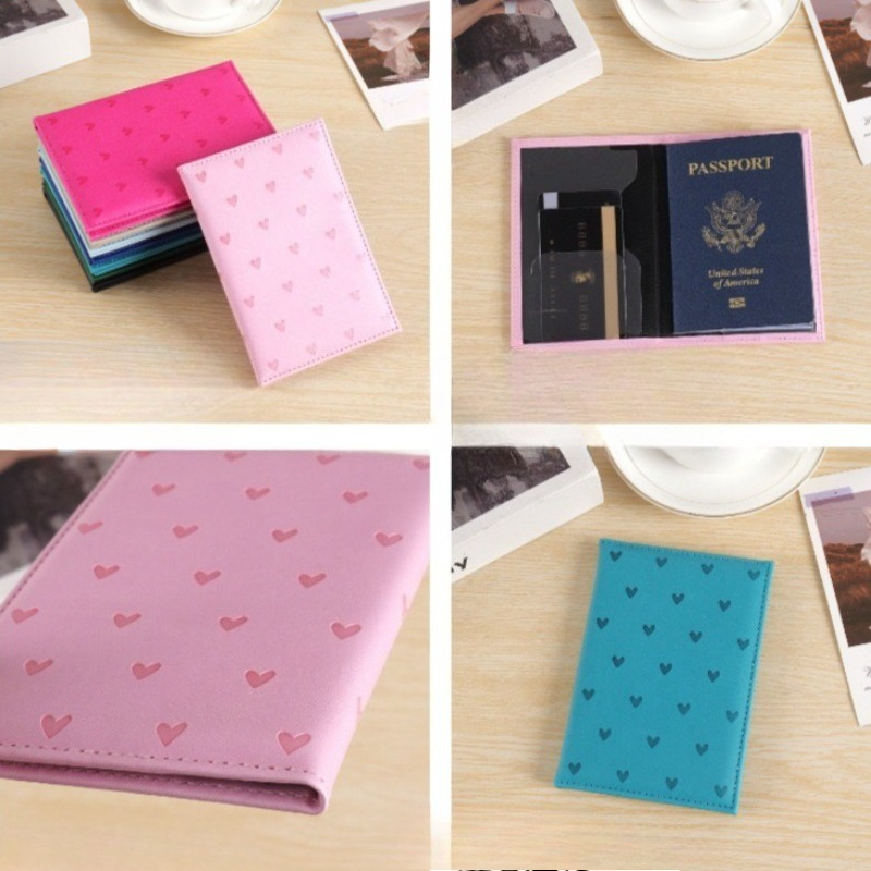 Cute Heart Print Passport Cove - Women'S Accessories Wallet review and price