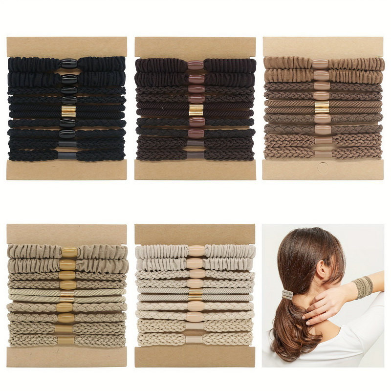 10pcs/set Women Elastic Hair R - Scrunchie Satin Set review and price