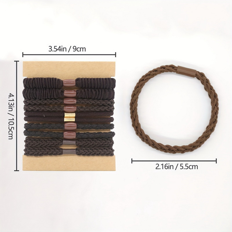 10pcs/set Women Elastic Hair R - Scrunchie Satin Set review and price