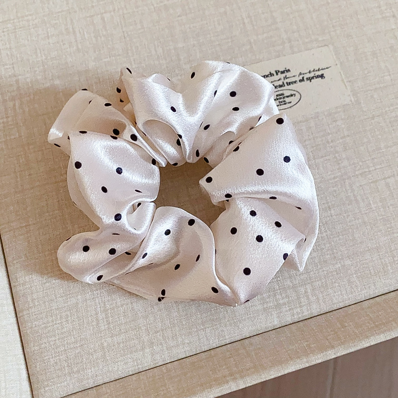 1/2 Pcs Black White Dot Hair S - Scrunchie Satin Set review and price