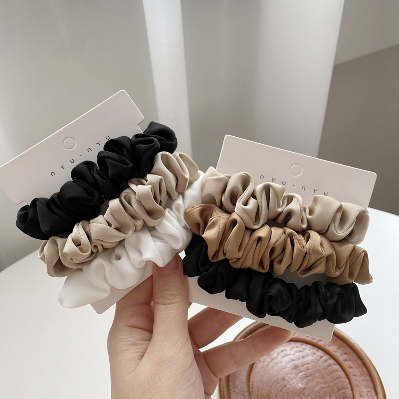 3Pcs/Set Satin Hair Scrunchies - Scrunchie Satin Set review and price