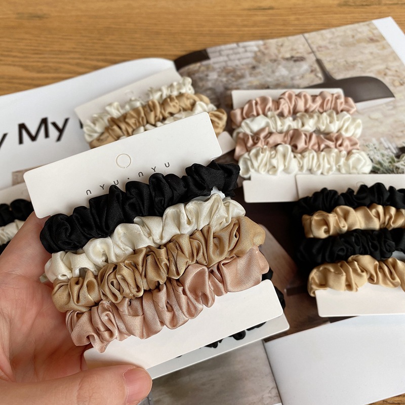 4PCS/Set Satin Silk Scrunchies - Scrunchie Satin Set review and price